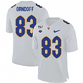 Pittsburgh Panthers 83 Scott Orndoff White 150th Anniversary Patch Nike College Football Jersey Dzhi,baseball caps,new era cap wholesale,wholesale hats